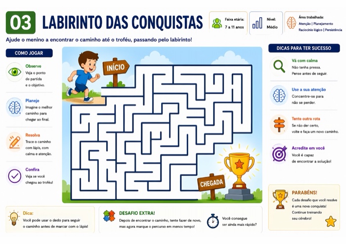 Exemplo: Labirinto das Conquistas