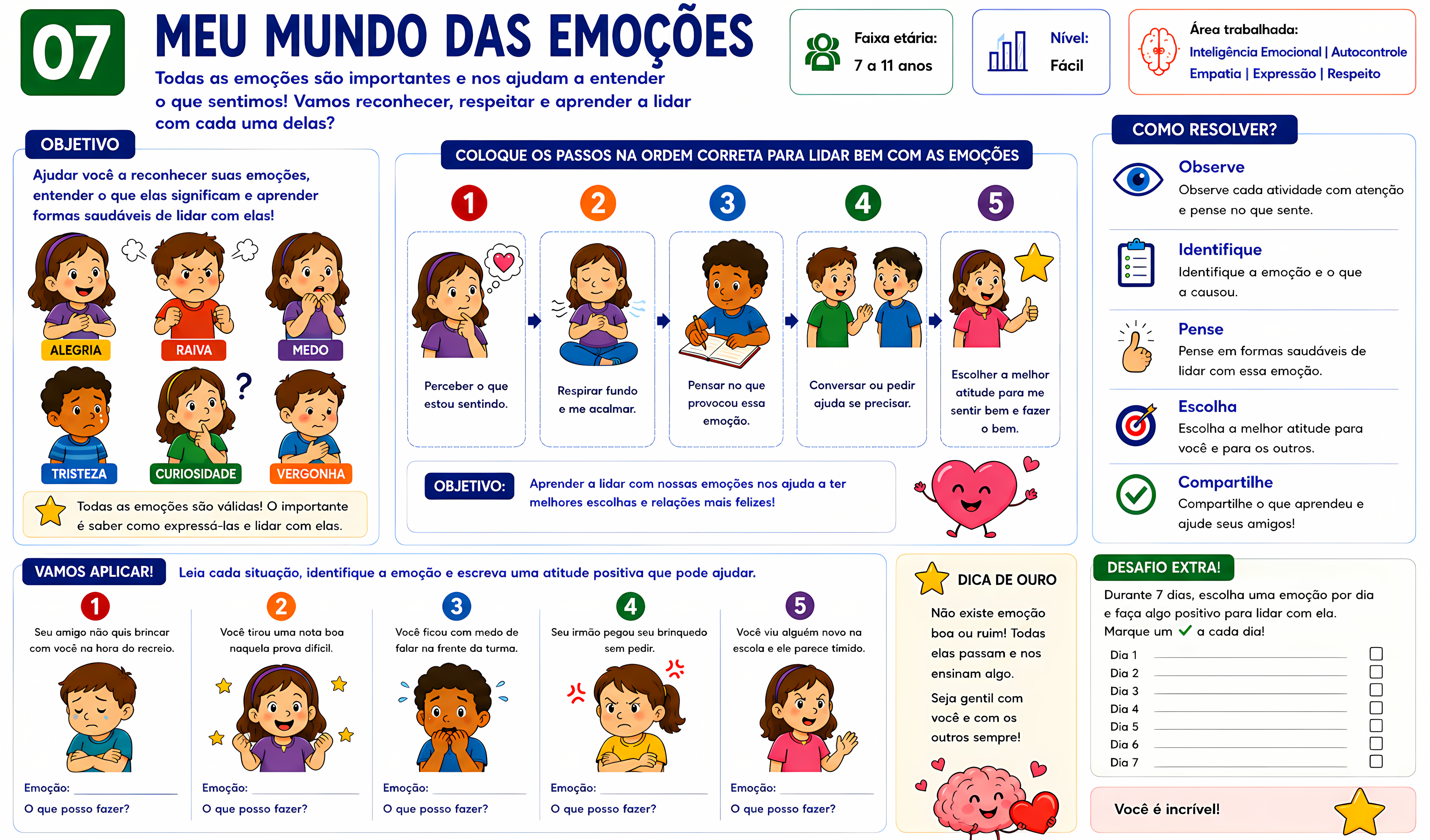 Meu Mundo das Emoções — Habilidades Cognitivas