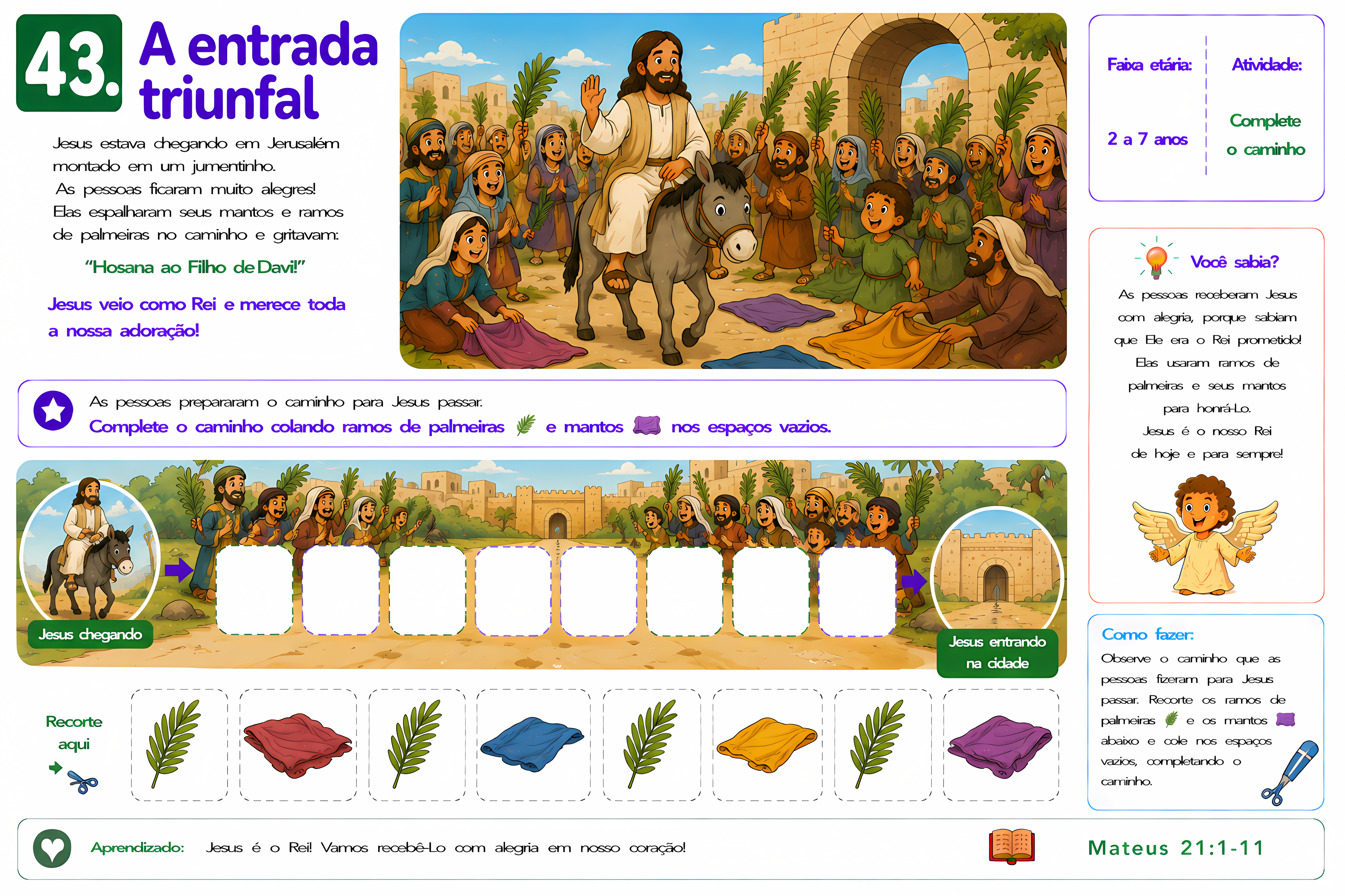 A Entrada Triunfal — Histórias Bíblicas