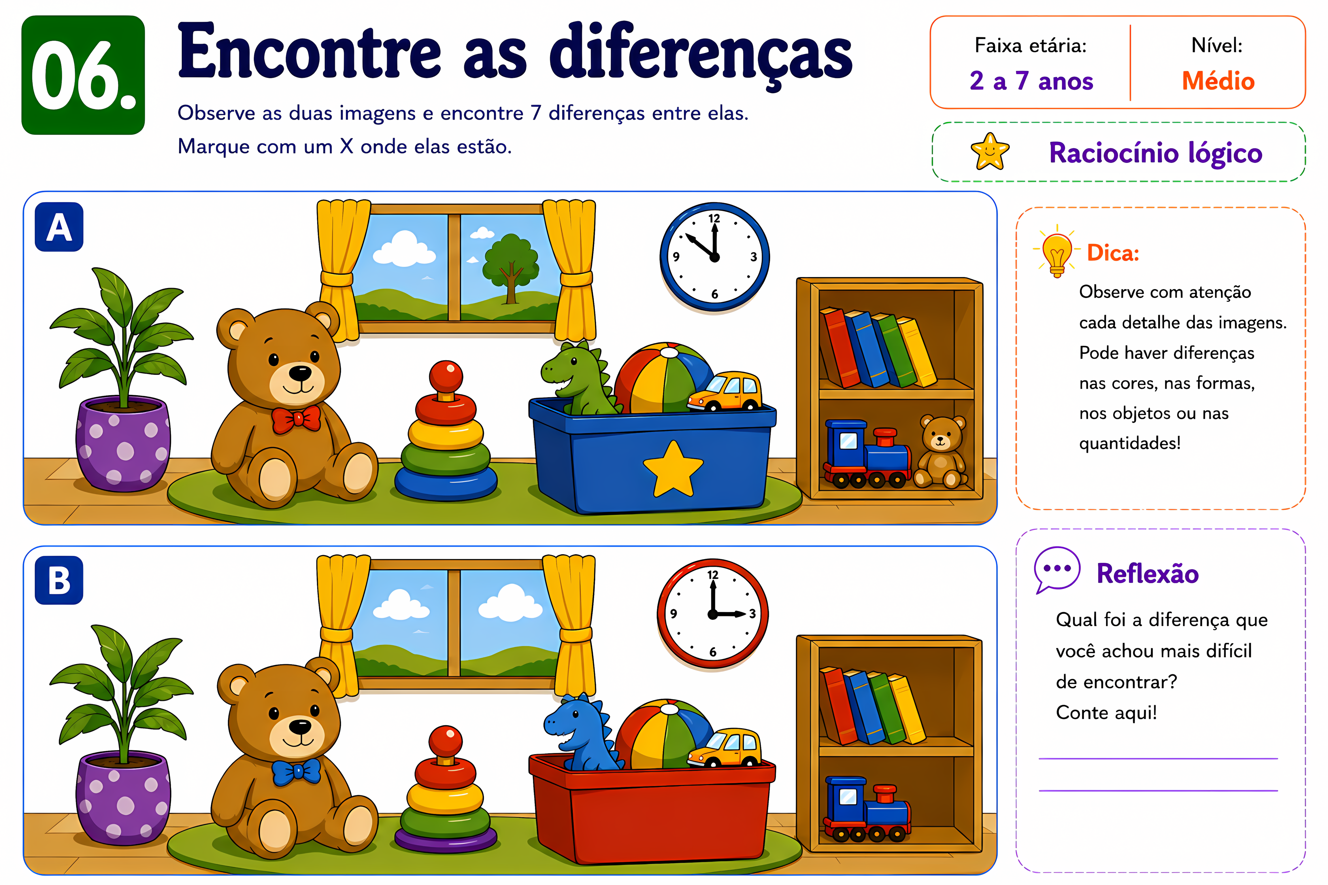 Encontre as Diferenças — Raciocínio Lógico
