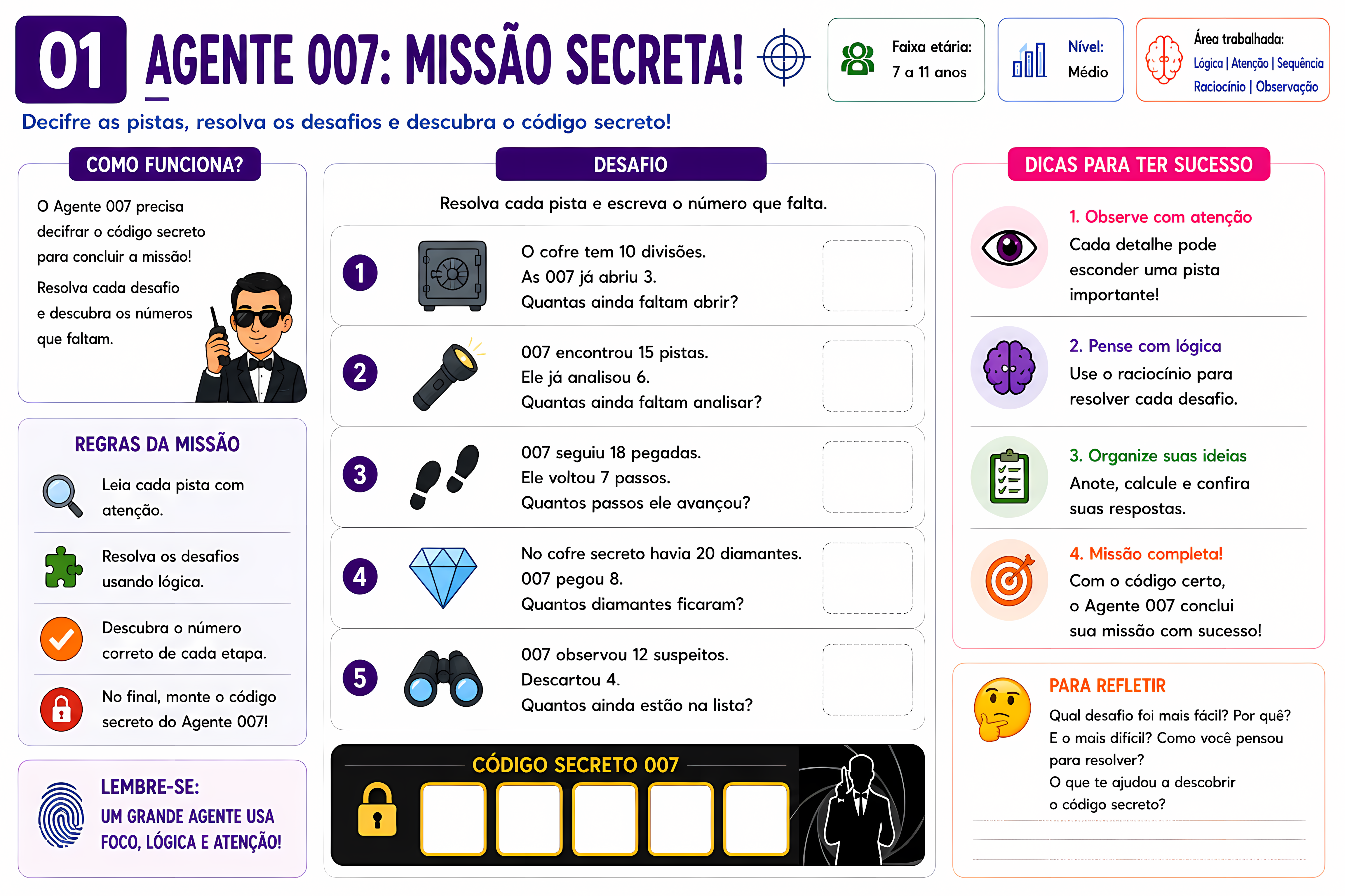 Agente 007 — Resolução de Desafios