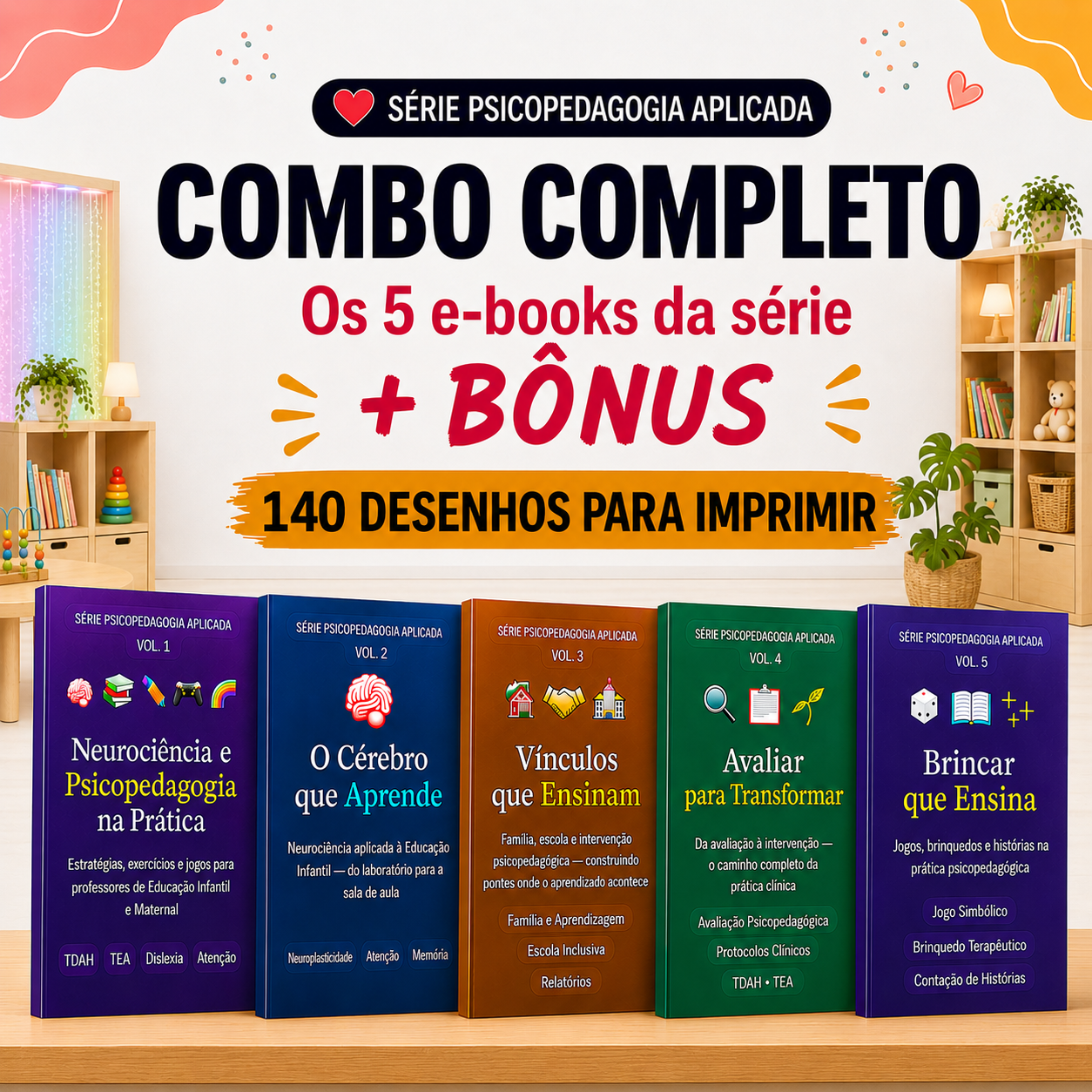 Combo Completo — Série Psicopedagogia Aplicada